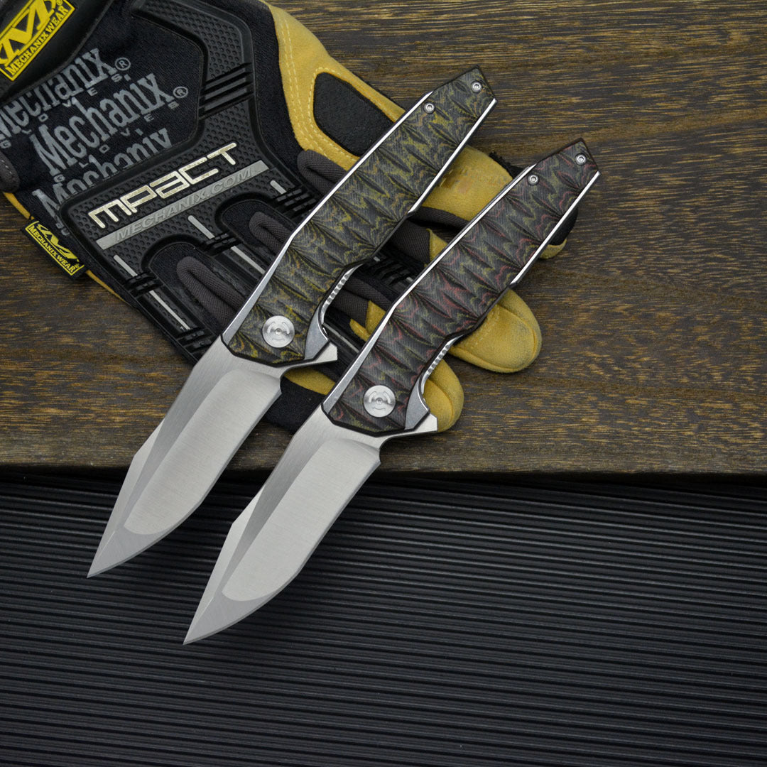 Folding Knife – Python D2 Heavy-Duty with G10 Tactical Survival Blade detail image