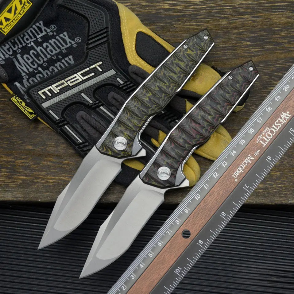 Folding Knife – Python D2 Heavy-Duty with G10 Tactical Survival Blade detail image - detail view 3