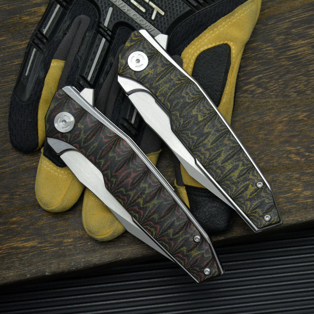 Folding Knife – Python D2 Heavy-Duty with G10 Tactical Survival Blade detail image - detail view 4
