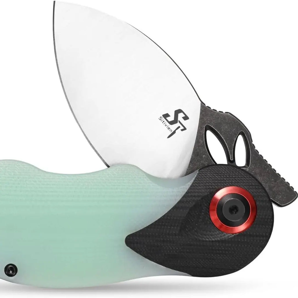 Folding Knife – RabbitEdge K110 with Compact EDC with G10 Handle & Ball Bearing detail image - detail view 7