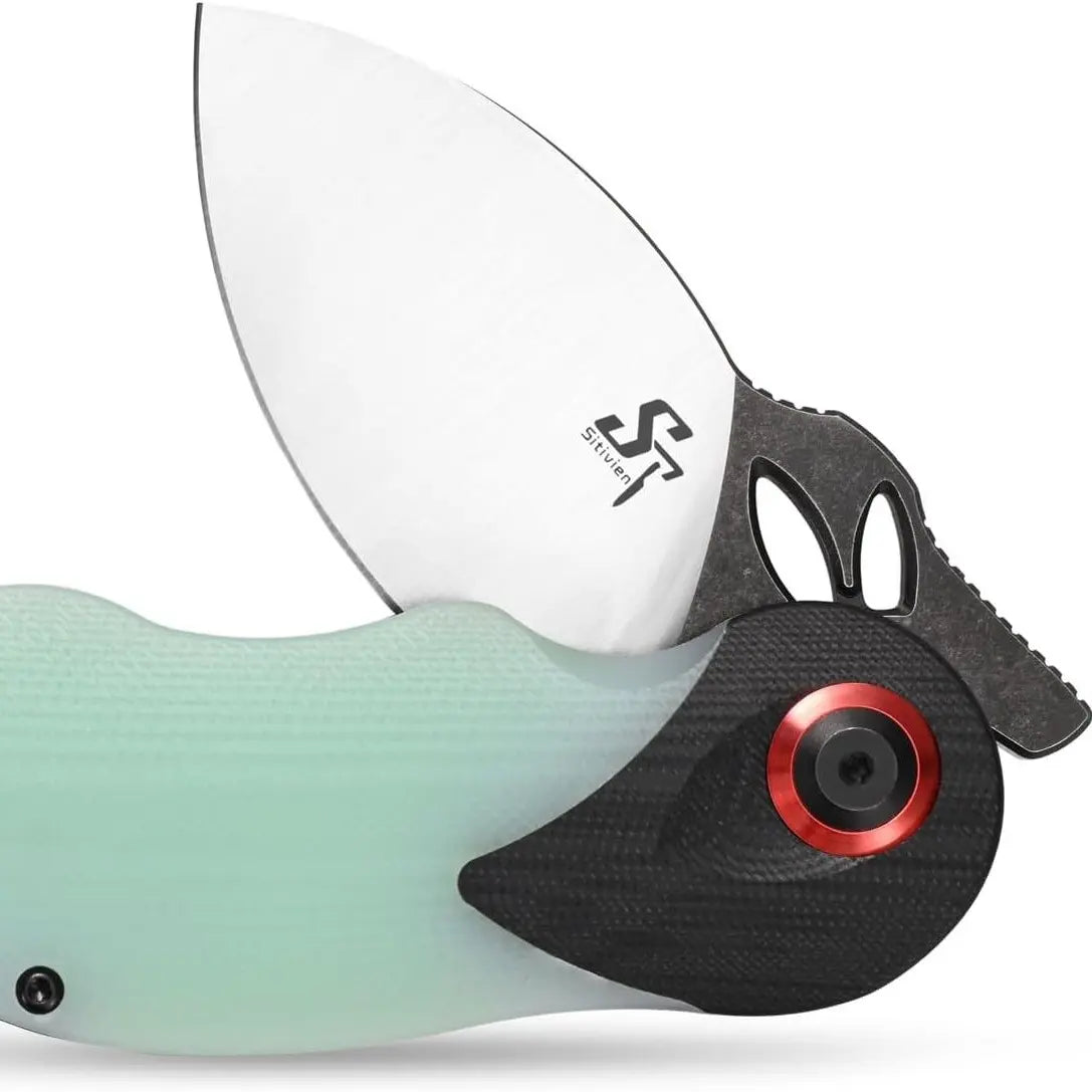 Folding Knife – RabbitEdge K110 with Compact EDC with G10 Handle & Ball Bearing detail image - detail view 7