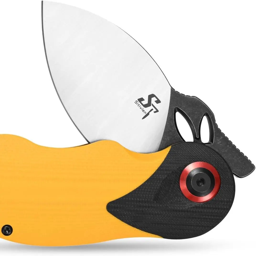 Folding Knife – RabbitEdge K110 with Compact EDC with G10 Handle & Ball Bearing detail image - detail view 8