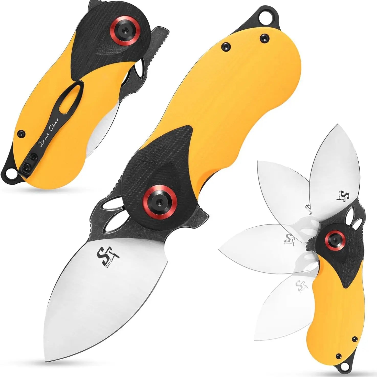 Folding Knife – RabbitEdge K110 with Compact EDC with G10 Handle & Ball Bearing variant image