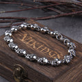 Gothic Skull Bracelet – Viking Graveyard Punk Chain Handcrafted product image
