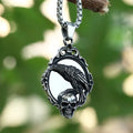 Gothic Skull Necklace – Omen Crow Punk Dark Statement Pendant product image