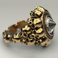 Gothic Skull Ring – Aneka Crystal Zircon Punk Biker Statement product image