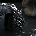 Gothic Statement Necklace – Owl with Majestic Pendant Punk Dark product image