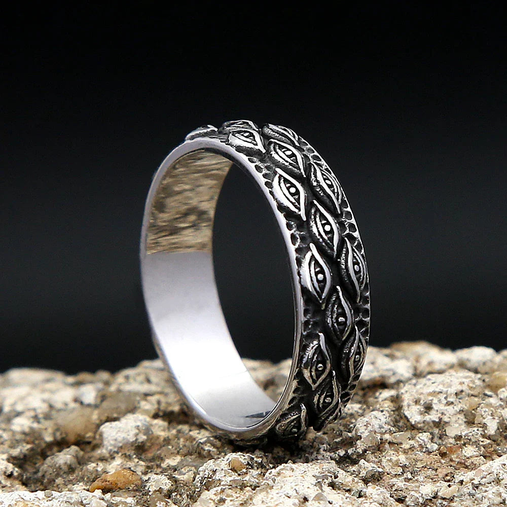 Gothic Statement Ring – Mystic All Seeing Eye Punk Vintage for Alternative Styling detail image - detail view 3