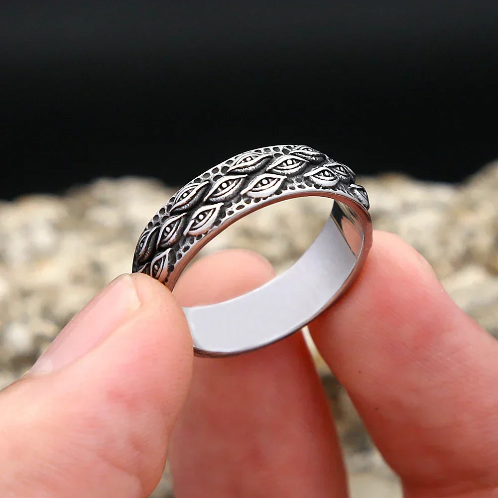 Gothic Statement Ring – Mystic All Seeing Eye Punk Vintage for Alternative Styling product image