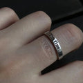 Gothic Statement Ring – Punk with "I'm Fine Save Me" Hidden Message Open Band product image