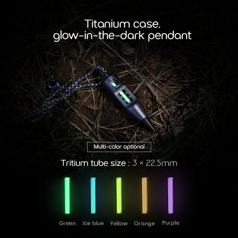 Gothic Titanium Pendant – Dark Fire EDC with Multi-Tool with Keychain Lantern detail image - detail view 14