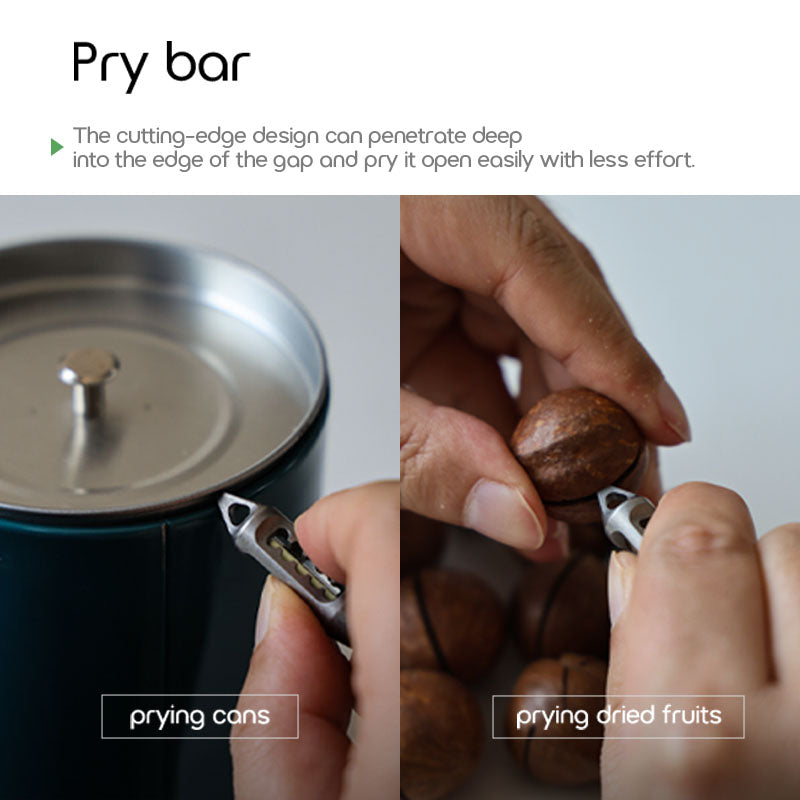 Gothic Titanium Pendant – Dark Fire EDC with Multi-Tool with Keychain Lantern detail image - detail view 9