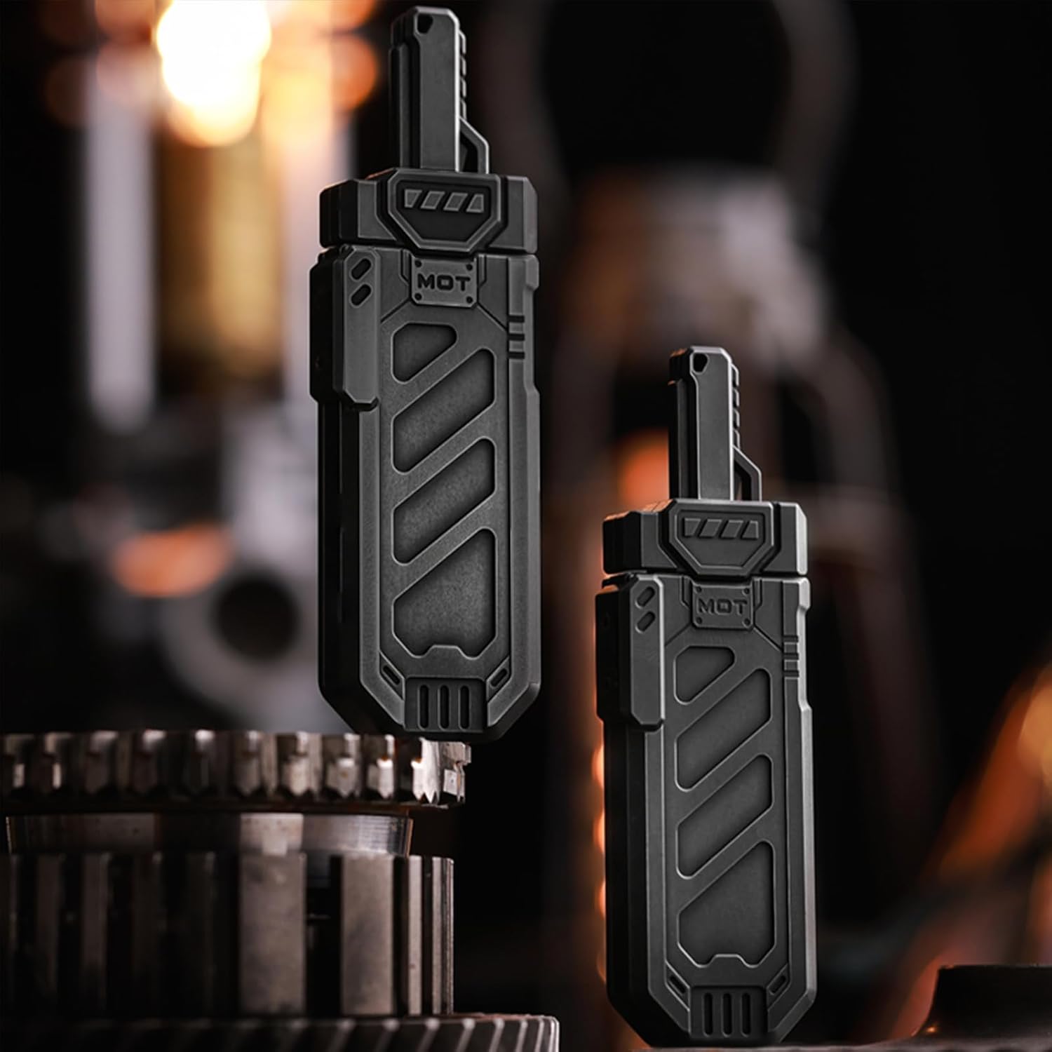Haptic Fidget Slider – Sky Breaker Metal with Sword & Scabbard Press Mechanism detail image - detail view 7