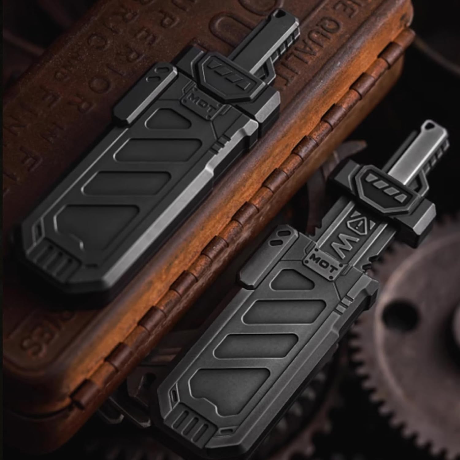 Haptic Fidget Slider – Sky Breaker Metal with Sword & Scabbard Press Mechanism product image