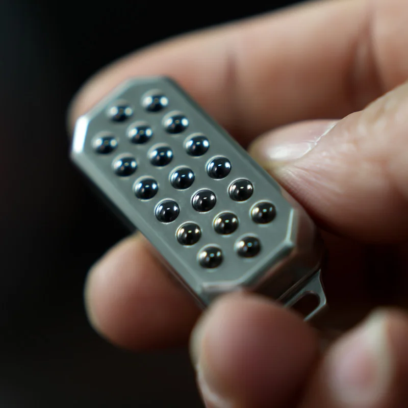 Haptic Fidget Slider – Stainless Steel Push Press Bead EDC Stress Relief Desk Toy detail image - detail view 4