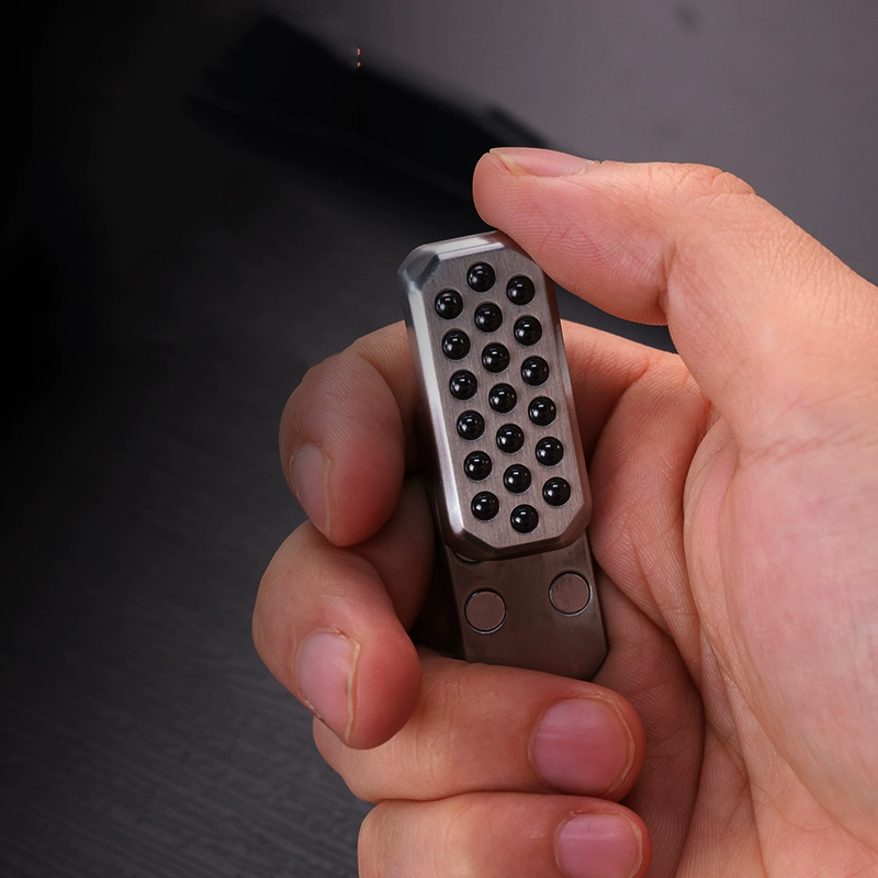 Haptic Fidget Slider – Stainless Steel Push Press Bead EDC Stress Relief Desk Toy detail image - detail view 6