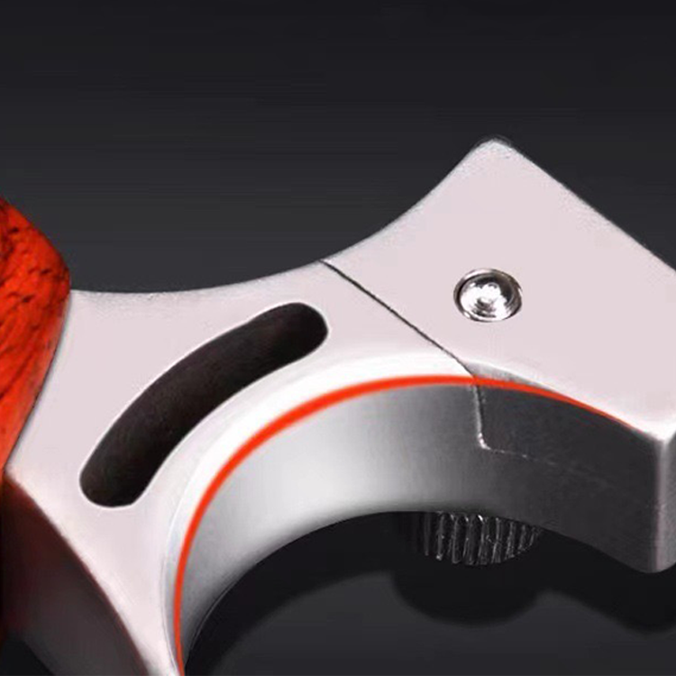 Hunting Slingshot – Adults with Stainless Steel Wood Handle with Laser & Fiber Optic Sight detail image - detail view 4