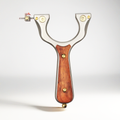 Hunting Slingshot – Tactical with Stainless Steel Wooden Handle with Target Practice product image