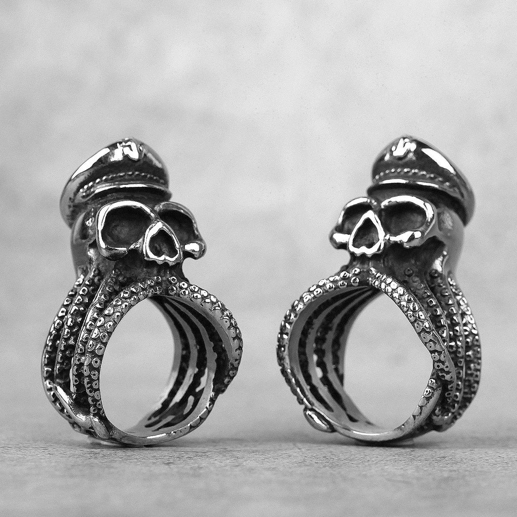 Kraken Octopus Ring – Gothic with Captain Punk Rock Hip Hop Biker Statement detail image - detail view 3