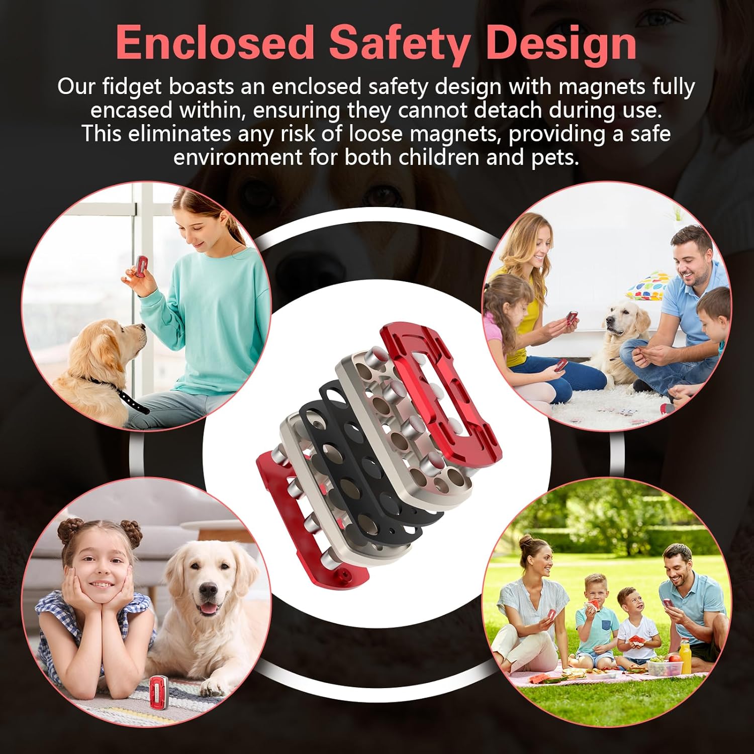 Magnetic Fidget Slider – Alloy CNC Engraved Sound Blade EDC Stress Relief ADHD Anxiety detail image - detail view 10
