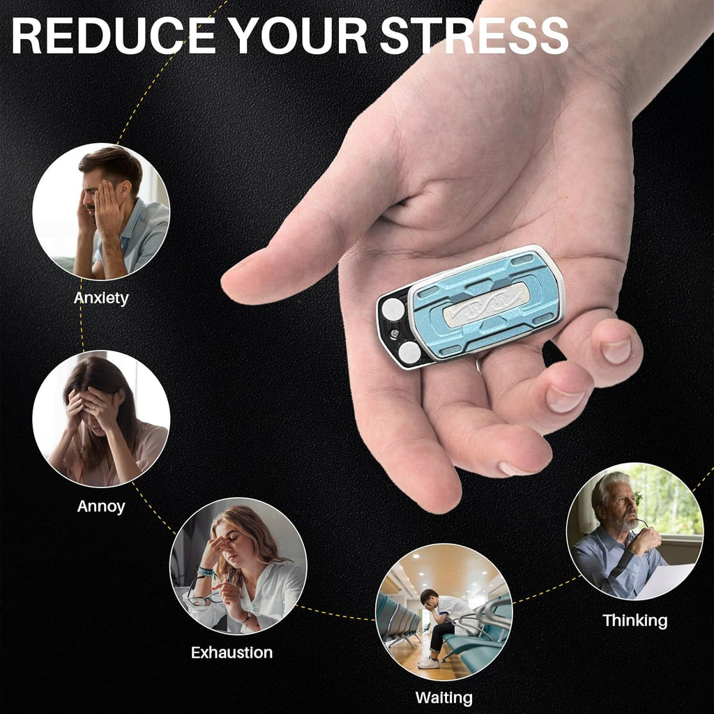 Magnetic Fidget Slider – Alloy CNC Engraved Sound Blade EDC Stress Relief ADHD Anxiety detail image - detail view 9