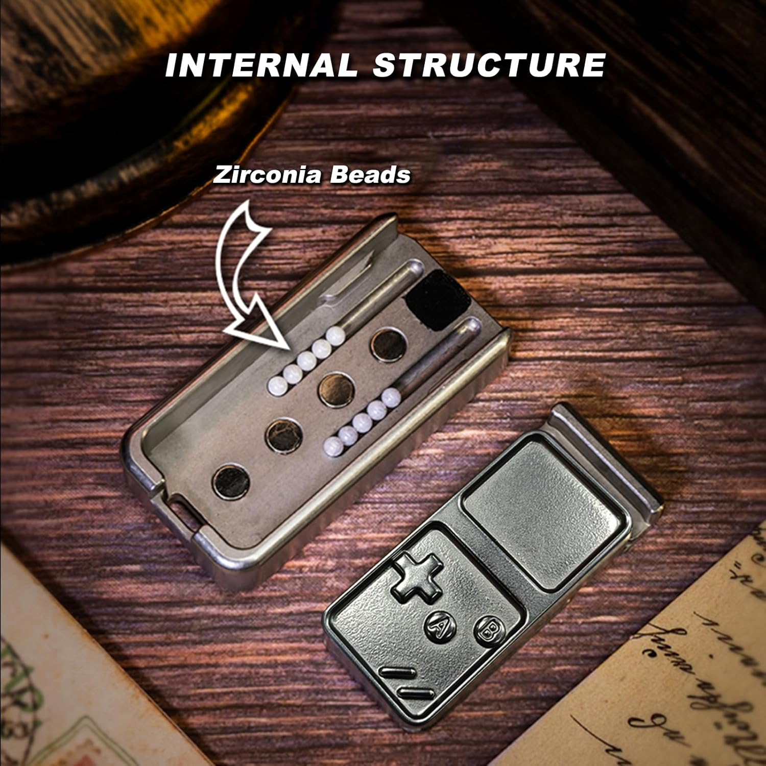 Magnetic Fidget Slider – Metal CNC Alloy Game Console Haptic Stress Relief EDC Toy detail image - detail view 7