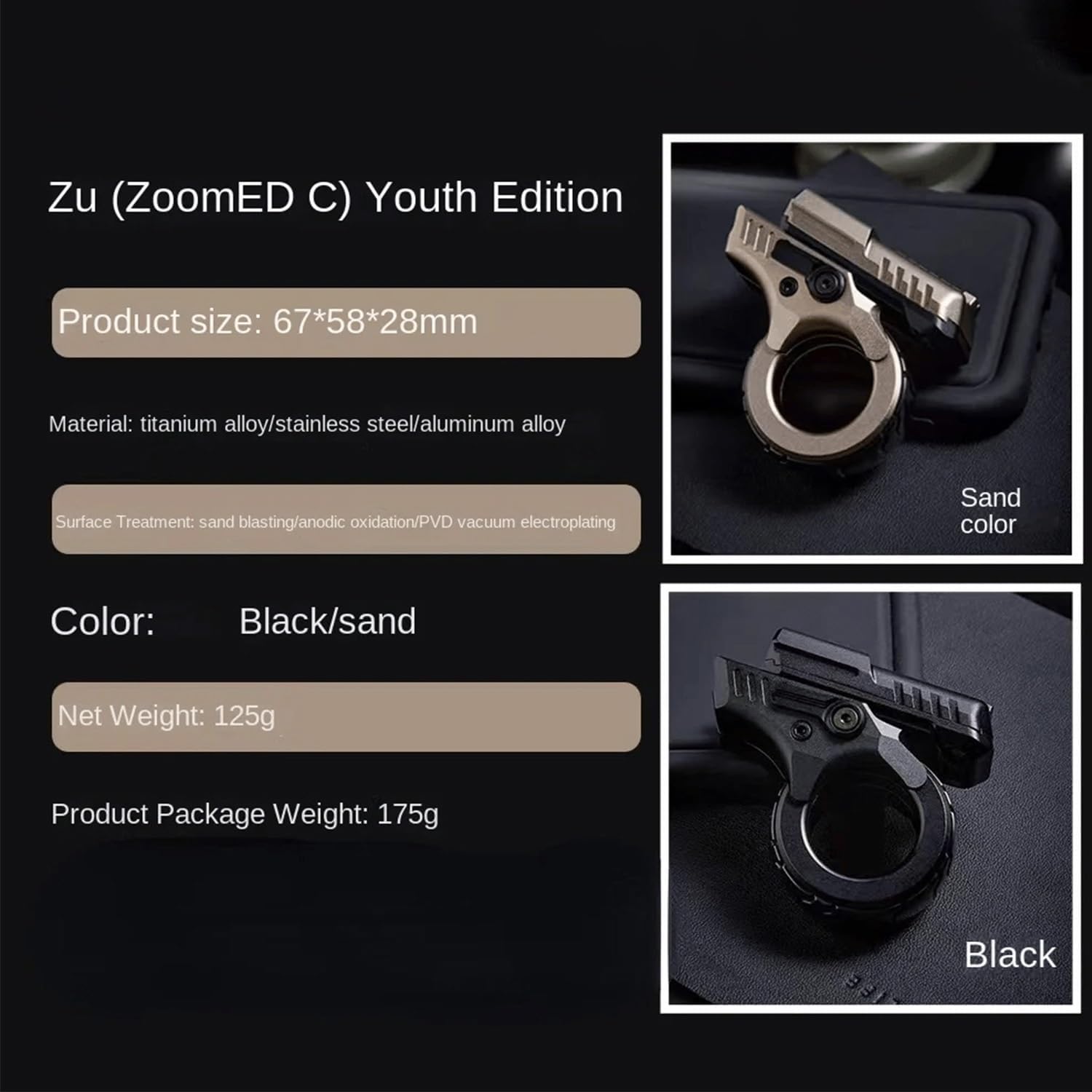 Magnetic Fidget Slider – Mini Marksman Titanium Toy with Metal detail image - detail view 10