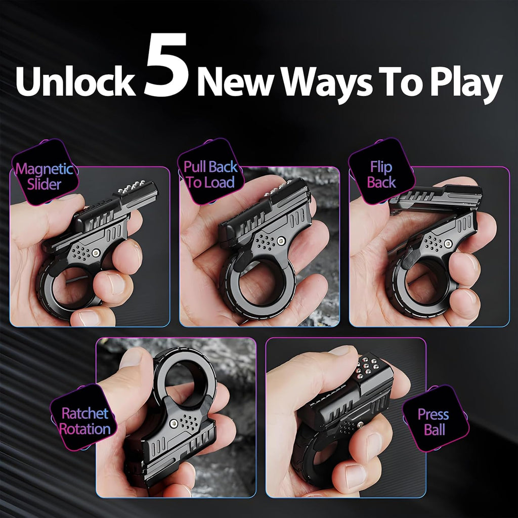 Magnetic Fidget Slider – Mini Marksman Titanium Toy with Metal detail image - detail view 6
