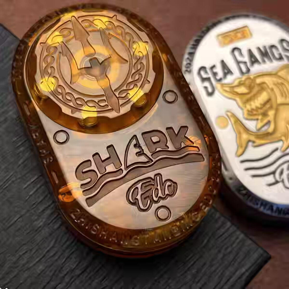 Magnetic Fidget Slider – PEI Sea Shark EDC with Lightweight Tactical with Rotor detail image