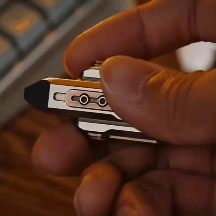 Magnetic Fidget Slider – RocketMag Metal with Zinc Alloy with Click Sound detail image - detail view 4