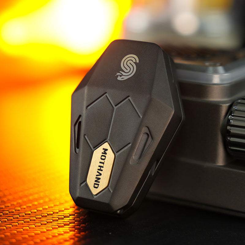 Magnetic Fidget Slider – Serpentis Titanium with Precision Sound Chamber EDC variant image