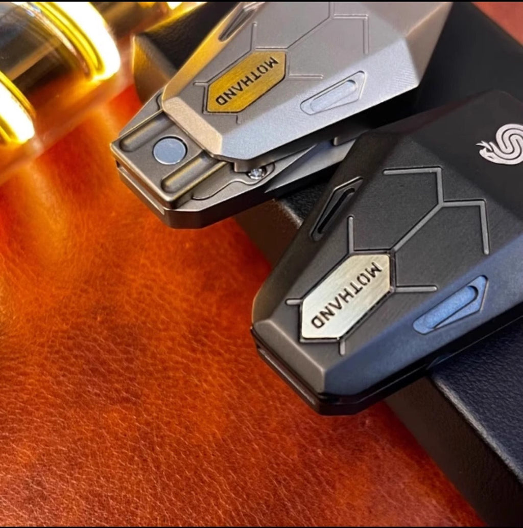 Magnetic Fidget Slider – Serpentis Titanium with Precision Sound Chamber EDC detail image - detail view 3