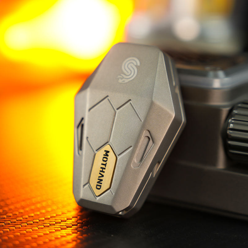 Magnetic Fidget Slider – Serpentis Titanium with Precision Sound Chamber EDC variant image - product view 7