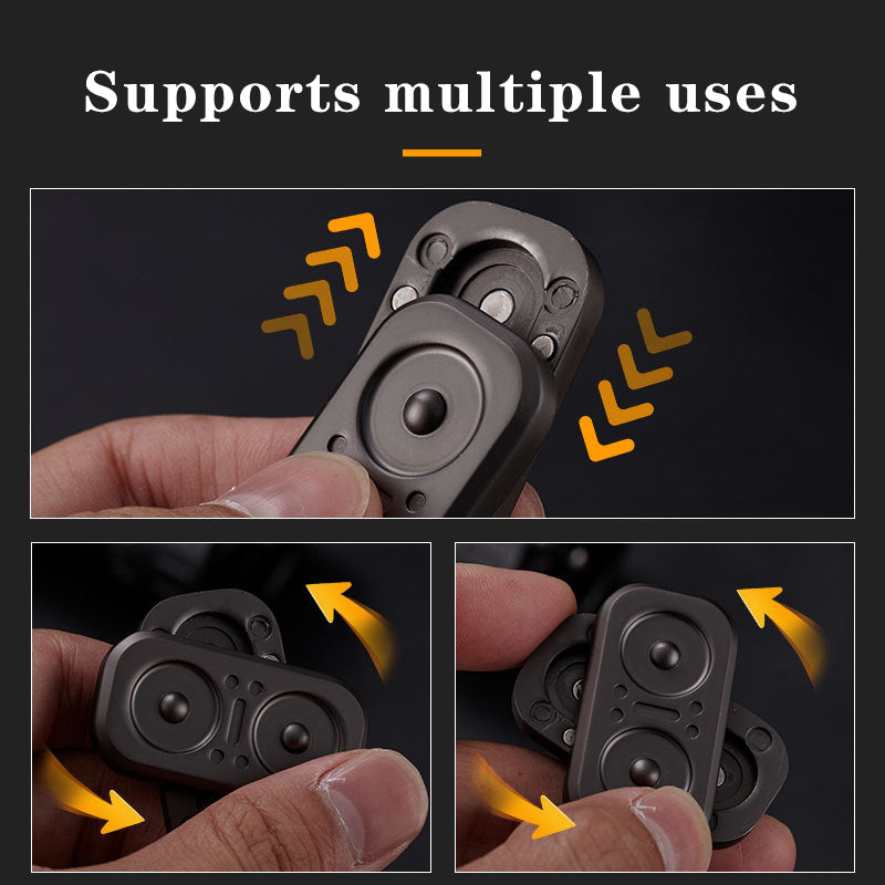 Magnetic Fidget Spinner – Owl Coin Titanium with 360° Stress Relief EDC detail image - detail view 12