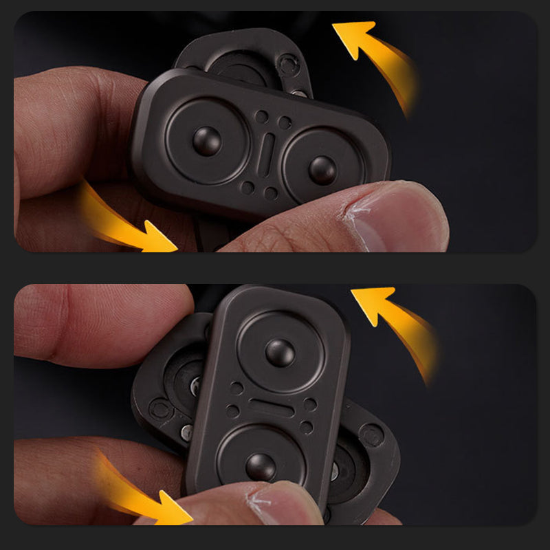 Magnetic Fidget Spinner – Owl Coin Titanium with 360° Stress Relief EDC detail image - detail view 14