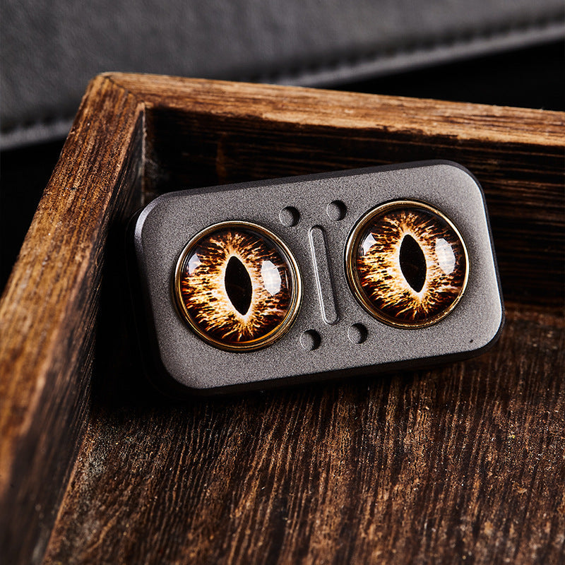 Magnetic Fidget Spinner – Owl Coin Titanium with 360° Stress Relief EDC detail image - detail view 5