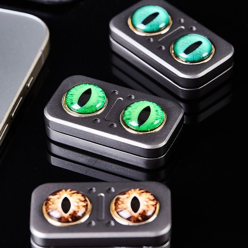 Magnetic Fidget Spinner – Owl Coin Titanium with 360° Stress Relief EDC product image