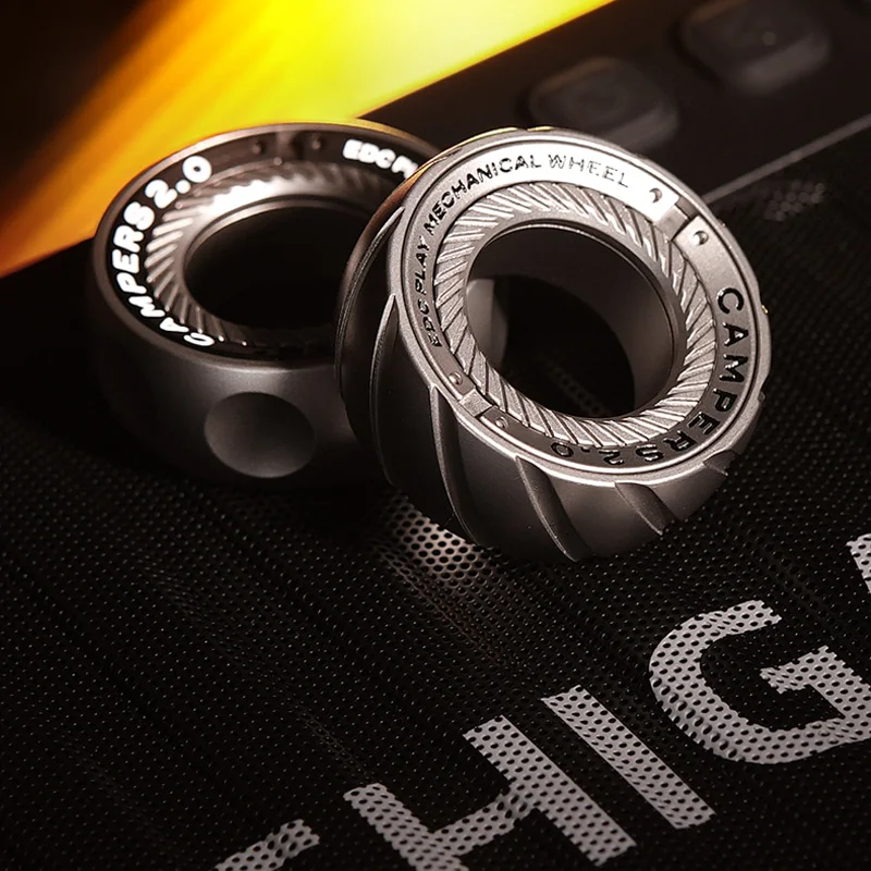 Magnetic Fidget Spinner – RelaxiSpin Rings with Stainless Steel & Brass Rings product image