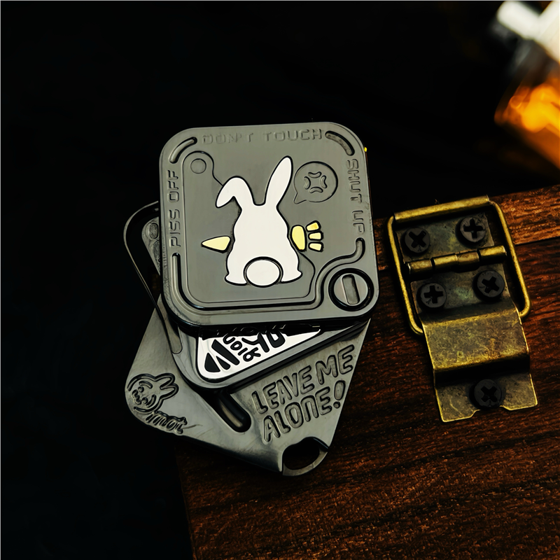 Magnetic Fidget Toy – Polar Flash SNAP Triple-Slide EDC with Titanium & Zirconium variant image