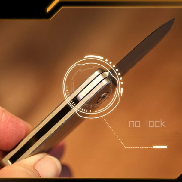 Magnetic Fidget Toy – TiSpin Blade Titanium Utility Knife with D2 Steel EDC Multi-Tool detail image - detail view 10