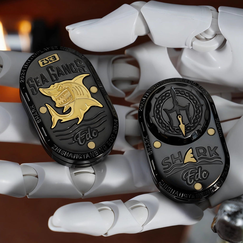 Mechanical Fidget Slider – SharkPulse Precision EDC Toy with Multi-Track with Sound detail image