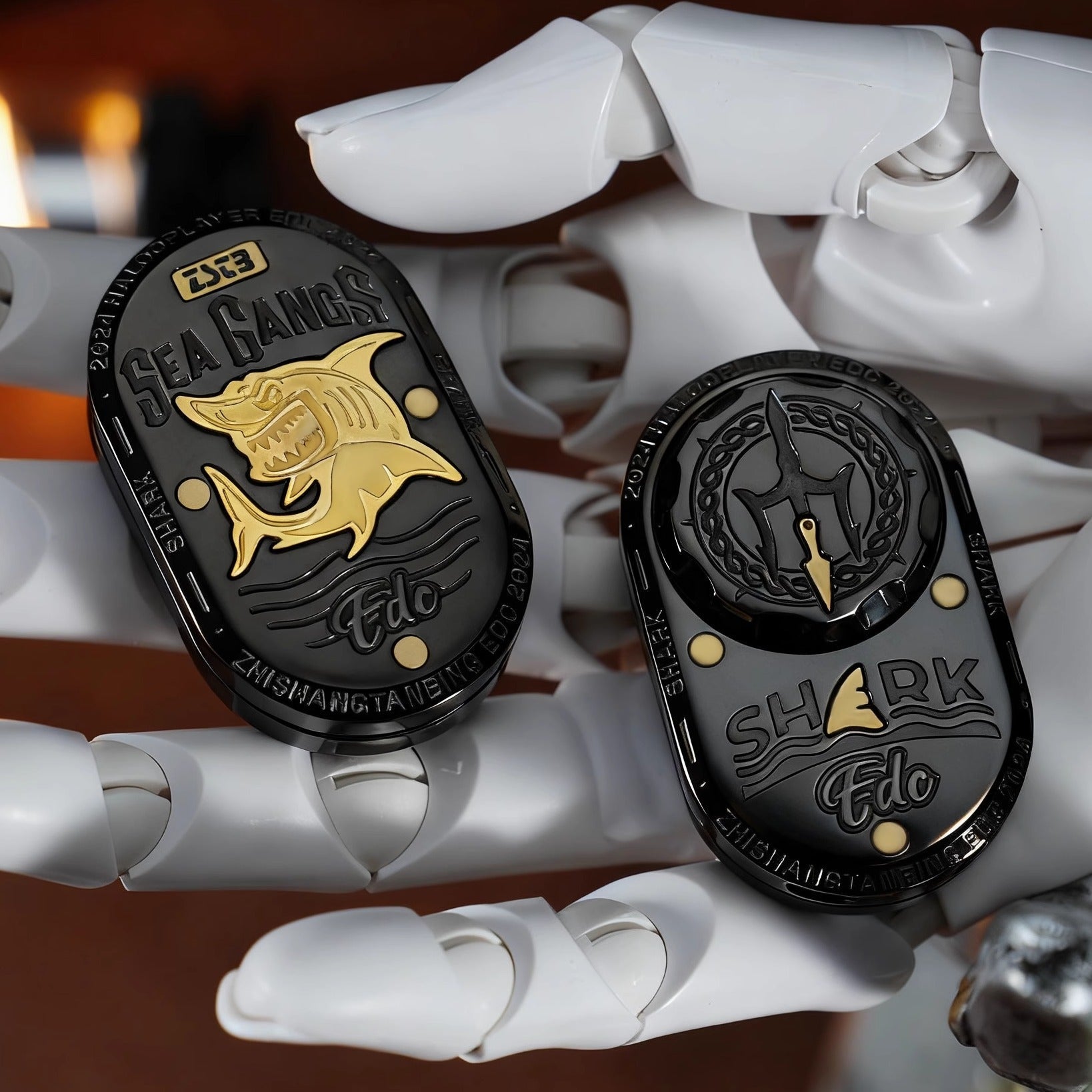 Mechanical Fidget Slider – SharkPulse Precision EDC Toy with Multi-Track with Sound detail image