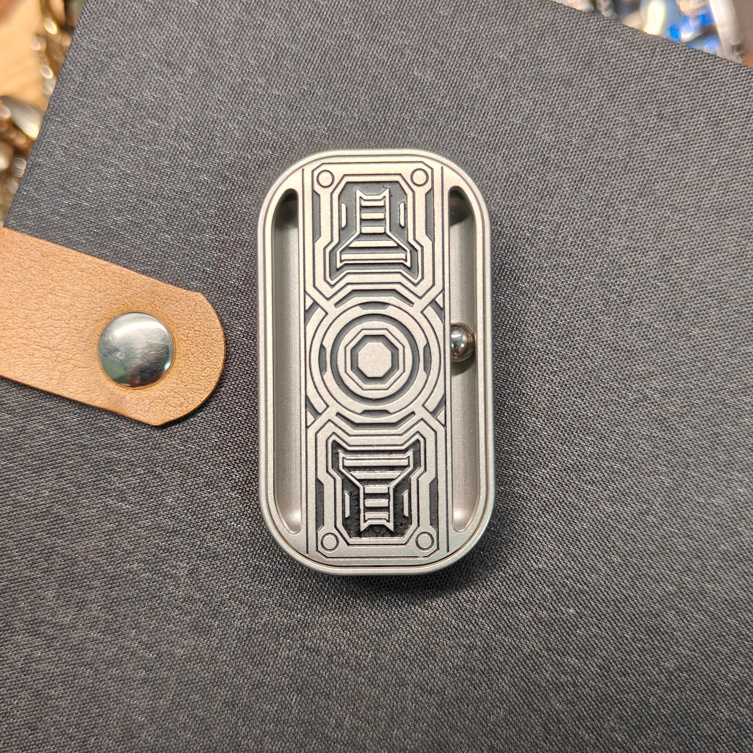 Mechanical Fidget Slider – Stainless Steel Hop with Dual Sound EDC product image