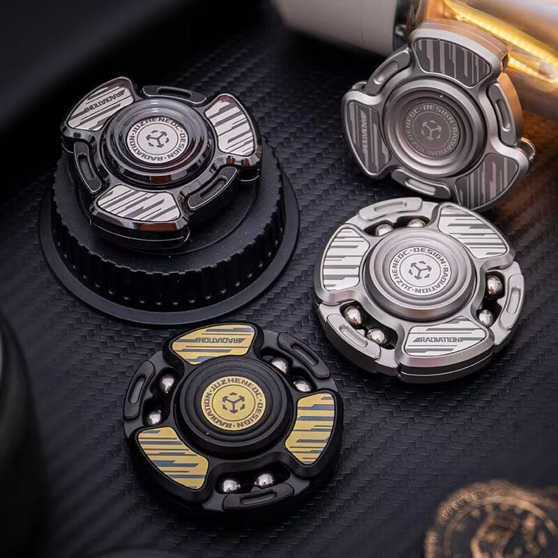 Mechanical Fidget Spinner – Auto-Deploy Blade with Radiation EDC Toy product image