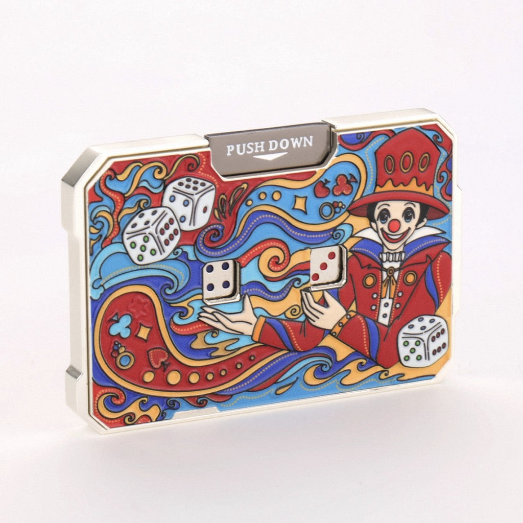 Mechanical Fidget Toy – DiceMaster Pro Metal Dice Game with Quick-Press Button System variant image - product view 3