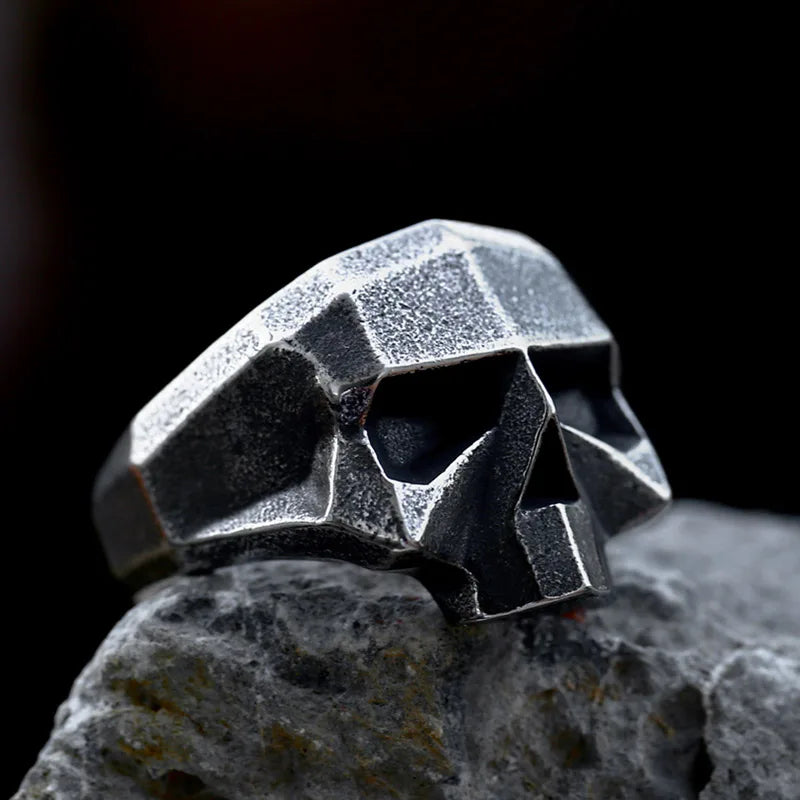 Mechanical Skull Ring – Skeleton with Dark Mech Robotic Gothic Hip Hop Biker Statement variant image