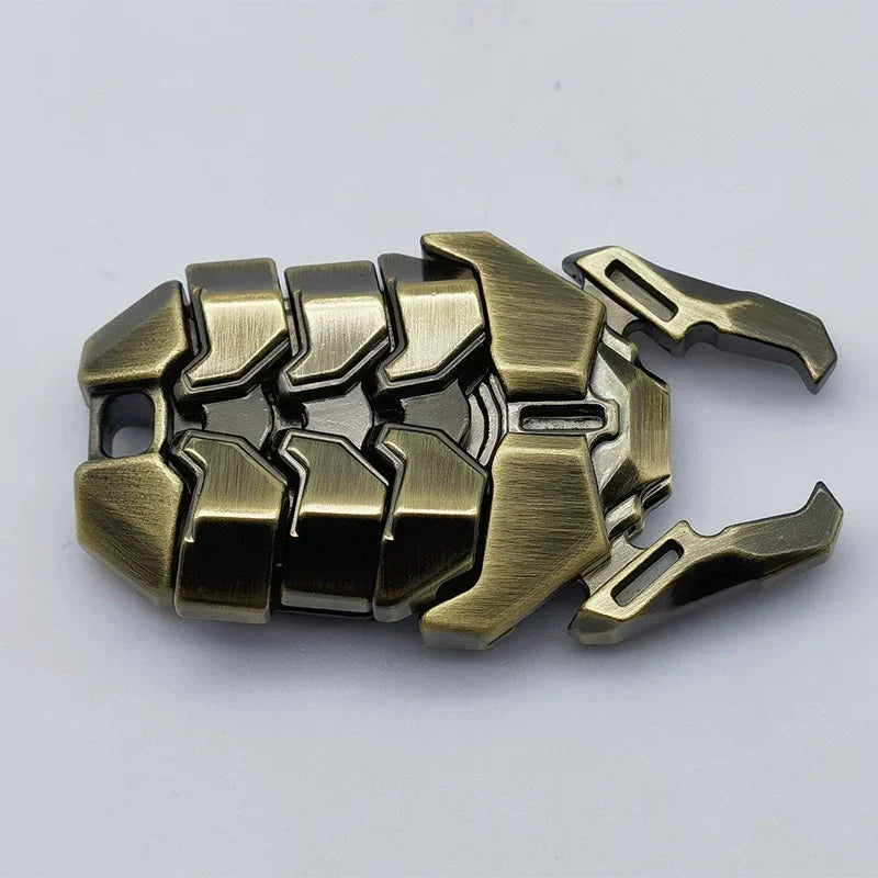 Metal Fidget Coin – Alloy Mech Bug Press Push Snap Pop Sound EDC Stress Relief Desk Toy detail image - detail view 8