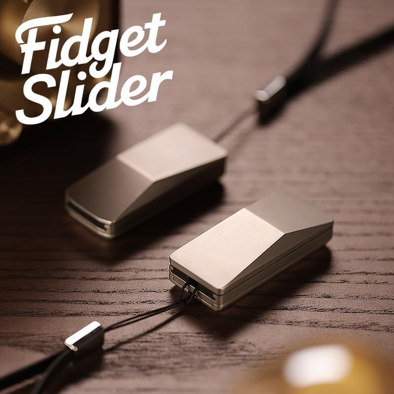 Metal Fidget Slider – Cyber Flick Twist with CyberFlick Futuristic EDC Stress Relief Toy detail image