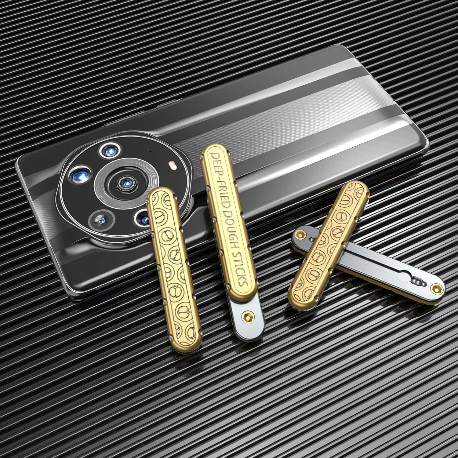 Metal Fidget Slider – PushBar Magic EDC with Zinc Alloy Stress Relief Tool detail image