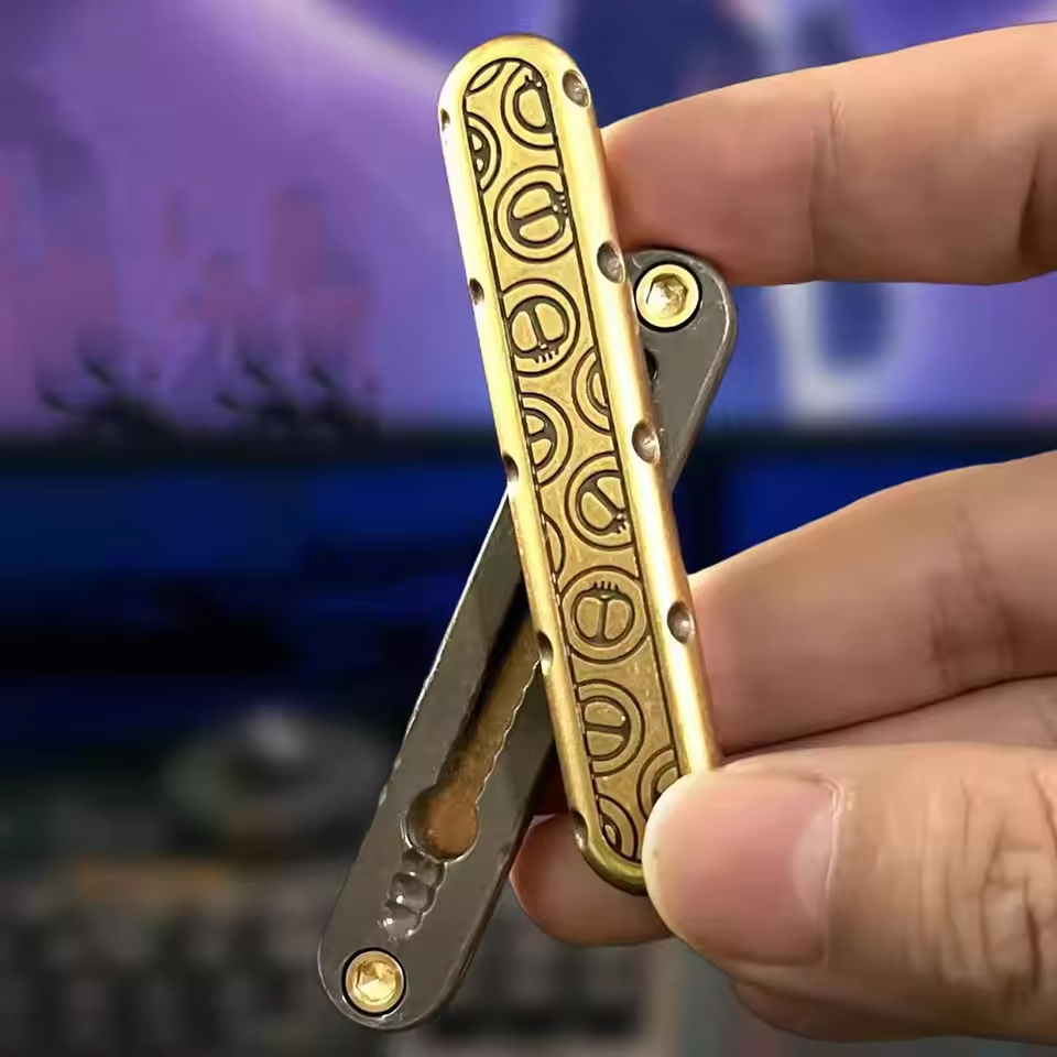 Metal Fidget Slider – PushBar Magic EDC with Zinc Alloy Stress Relief Tool product image